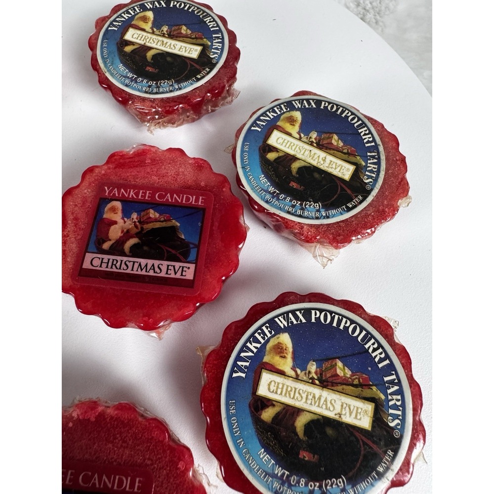 Lot Of 9 Yankee Candle Wax Potpourri Tarts CHRISTMAS EVE - Retired - NEW - Picture 3 of 7